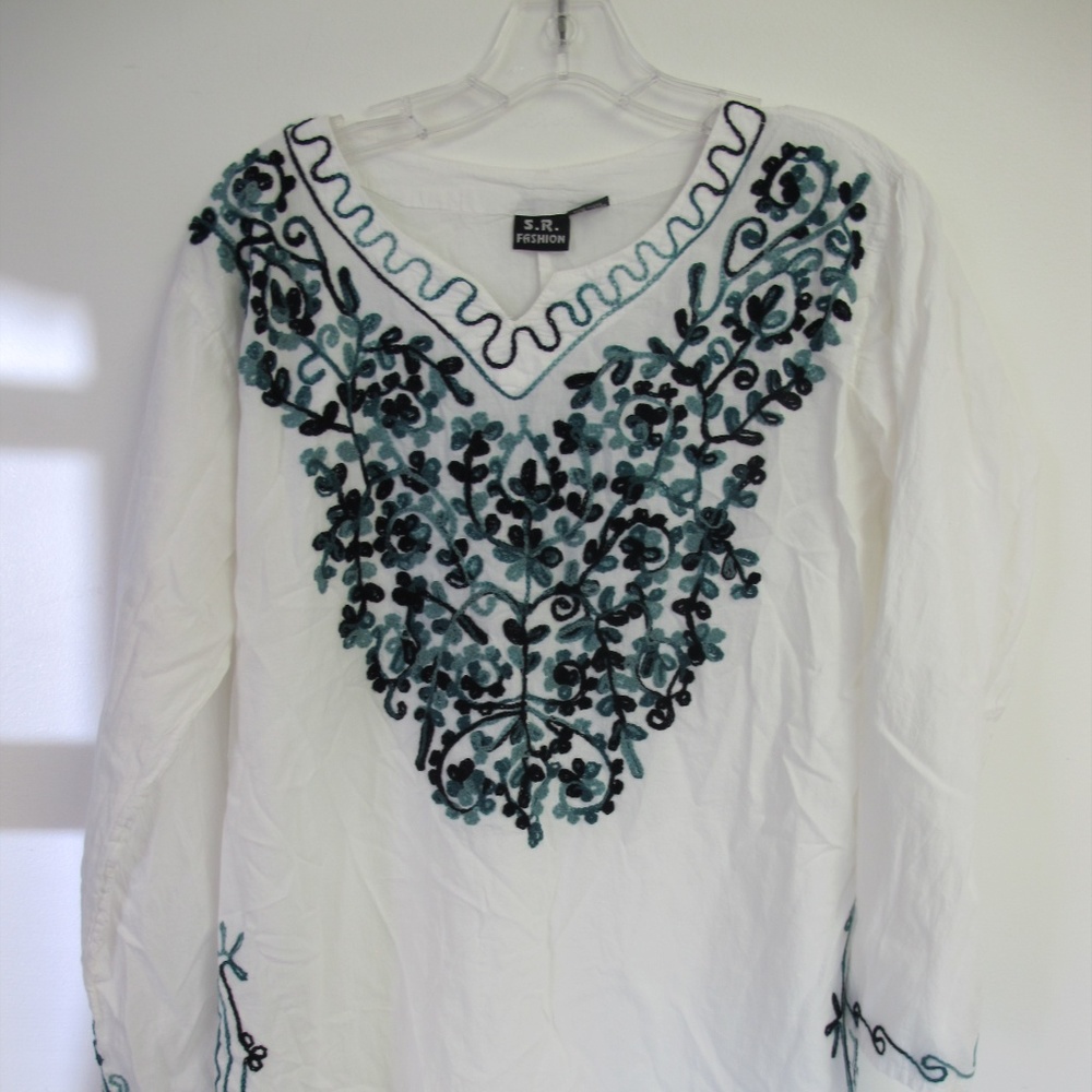 BOHO BOHEMIAN TUNIC TOP DRESS EMBROIDERED